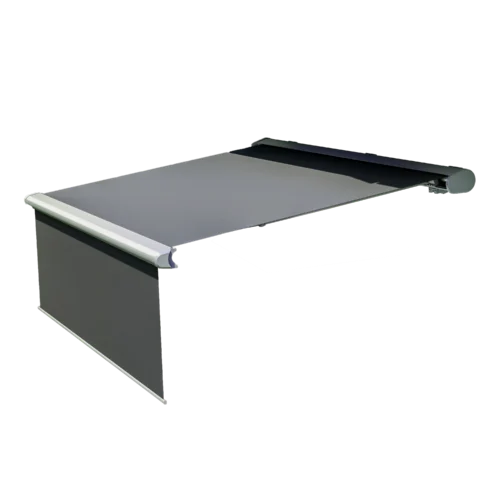 Markiza tarasowa DELUXE PLUS AUTOMATIC 400x300 GREY z LED i czujnikiem – Gutroof — zdjęcie główne wariantu Markiza tarasowa DELUXE PLUS AUTOMATIC 400x300 GREY z LED i czujnikiem – Gutroof — zdjęcie główne wariantu