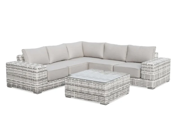 Narożnik technorattanowy VEGA CAFFE Light Grey – FURRORE — zdjęcie główne wariantu Narożnik technorattanowy VEGA CAFFE Light Grey – FURRORE — zdjęcie główne wariantu