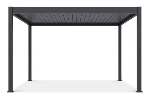 Pergola elektryczna tarasowa DELUXE AUTOMATIC 3,6x4 z oświetleniem LED, Anthracite – Gutroof — zdjęcie główne wariantu