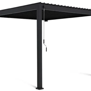 Pergola ścienna ogrodowa na taras 3x3 Premium Wall Anthracite – Gutroof — zdjęcie główne wariantu Pergola ścienna ogrodowa na taras 3x3 Premium Wall Anthracite – Gutroof — zdjęcie główne wariantu