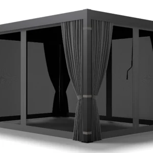 Komplet 4 zasłon bocznnych z siatką moskitierą do pergoli PRIMARY 3x4 Anthracite – GUTROOF — zdjęcie główne wariantu Komplet 4 zasłon bocznnych z siatką moskitierą do pergoli PRIMARY 3x4 Anthracite – GUTROOF — zdjęcie główne wariantu