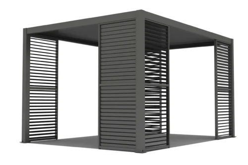 Regulowany panel żaluzjowy do pergoli PRIMARY 1 m, Anthracite – GUTROOF — zdjęcie główne wariantu Regulowany panel żaluzjowy do pergoli PRIMARY 1 m, Anthracite – GUTROOF — zdjęcie główne wariantu
