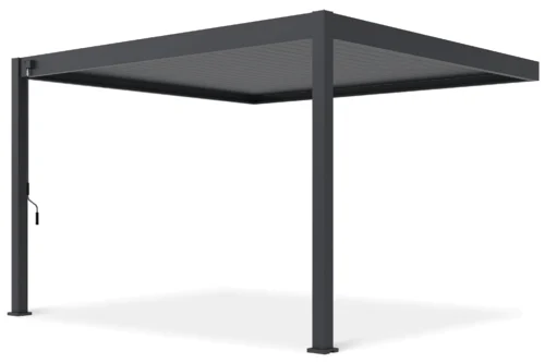 Pergola aluminiowa DELUXE Wall 3,6x4 Anthracite – Gutroof — zdjęcie główne wariantu Pergola aluminiowa DELUXE Wall 3,6x4 Anthracite – Gutroof — zdjęcie główne wariantu