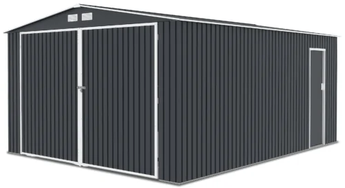 Metalowy garaż Kingston 380x480 Cold Grey – HARDMAISTER — zdjęcie główne wariantu