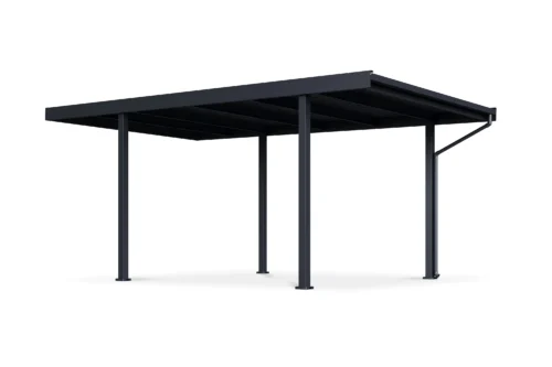 Wolnostojąca metalowa wiata SELECT 3,1x5,5 m Anthracite – Gutroof — zdjęcie główne wariantu Wolnostojąca metalowa wiata SELECT 3,1x5,5 m Anthracite – Gutroof — zdjęcie główne wariantu