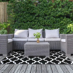Dywan na taras 120x180cm Agenda Black – MOODME — zdjęcie wariantu 2 Dywan na taras 120x180cm Agenda Black – MOODME — zdjęcie wariantu 2