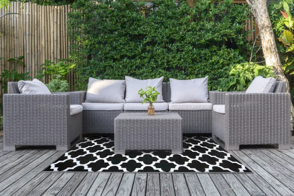Dywan na taras 120x180cm Agenda Black – MOODME — zdjęcie wariantu 2 Dywan na taras 120x180cm Agenda Black – MOODME — zdjęcie wariantu 2