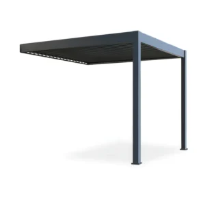Automatyczna pergola przyścienna z oświetleniem LED 3x3 ELEGANCE WALL AUTOMATIC, Anthracite – Gutroof — zdjęcie wariantu 2 Automatyczna pergola przyścienna z oświetleniem LED 3x3 ELEGANCE WALL AUTOMATIC, Anthracite – Gutroof — zdjęcie wariantu 2