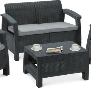 Zestaw ogrodowy CORFU SET Graphite Zestaw ogrodowy CORFU SET Graphite