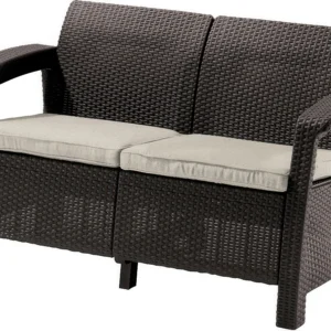 Kanapa na balkon CORFU LOVE SEAT Brown Kanapa na balkon CORFU LOVE SEAT Brown