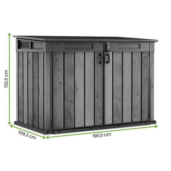 Szafa wielofunkcyjna Deco Horizontal 2020L Venetian Brown – Keter — wymiary produktu