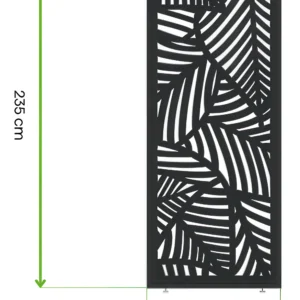 Panel ozdobny DECO 1.2 m do pergoli ELEGANCE/DELUXE/FUSION Anthracite – Gutroof — wymiary produktu