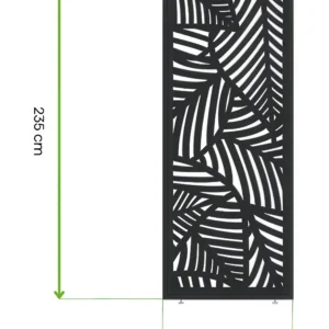 Panel ozdobny DECO 1 m do pergoli ELEGANCE/DELUXE/FUSION Anthracite – Gutroof — wymiary produktu
