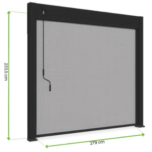 Roleta opuszczana do pergoli ELEGANCE/DELUXE/FUSION 3 m Anthracite – Gutroof — wymiary produktu Roleta opuszczana do pergoli ELEGANCE/DELUXE/FUSION 3 m Anthracite – Gutroof — wymiary produktu