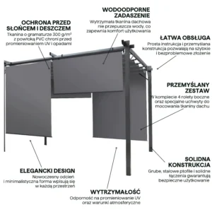Zadaszenie na taras SPRINT PLUS 3x3 Anthracite/Grey – HARDMAISTER — zdjęcie wariantu 3 Zadaszenie na taras SPRINT PLUS 3x3 Anthracite/Grey – HARDMAISTER — zdjęcie wariantu 3