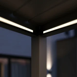 Pergola tarasowa automatyczna z oświetleniem LED ELEGANCE AUTOMATIC 3x3 Anthracite – Gutroof — zdjęcie wariantu 3 Pergola tarasowa automatyczna z oświetleniem LED ELEGANCE AUTOMATIC 3x3 Anthracite – Gutroof — zdjęcie wariantu 3