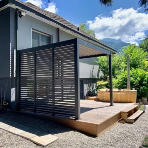 Panel żaluzja do pergoli PREMIUM 3m, Anthracite – GUTROOF — zdjęcie wariantu 3 Panel żaluzja do pergoli PREMIUM 3m, Anthracite – GUTROOF — zdjęcie wariantu 3