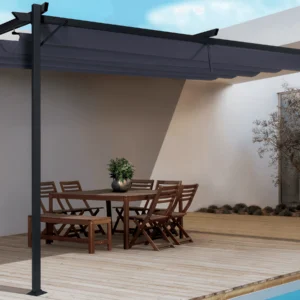 Pergola tarasowa przyścienna SPRINT WALL 4x2,7 Anthracite/Grey – HARDMAISTER — zdjęcie wariantu 3 Pergola tarasowa przyścienna SPRINT WALL 4x2,7 Anthracite/Grey – HARDMAISTER — zdjęcie wariantu 3
