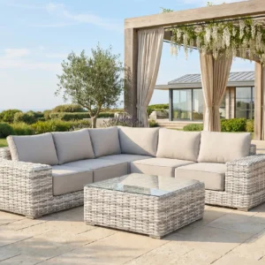 Narożnik technorattanowy VEGA CAFFE Light Grey – FURRORE — zdjęcie wariantu 3 Narożnik technorattanowy VEGA CAFFE Light Grey – FURRORE — zdjęcie wariantu 3