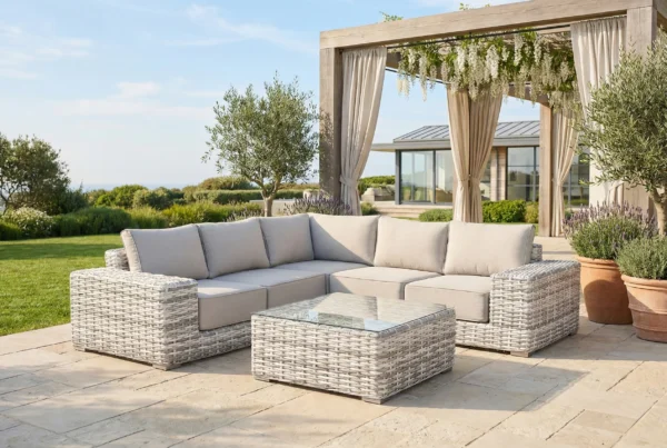 Narożnik technorattanowy VEGA CAFFE Light Grey – FURRORE — zdjęcie wariantu 3 Narożnik technorattanowy VEGA CAFFE Light Grey – FURRORE — zdjęcie wariantu 3