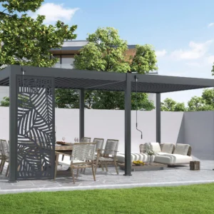 Panel ozdobny DECO 1 m do pergoli ELEGANCE/DELUXE/FUSION Anthracite – Gutroof — zdjęcie wariantu 3
