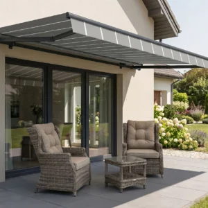 Markiza automatyczna PREMIUM AUTOMATIC 400x300 Grey/White – Gutroof — zdjęcie wariantu 3 Markiza automatyczna PREMIUM AUTOMATIC 400x300 Grey/White – Gutroof — zdjęcie wariantu 3