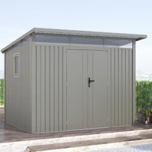 Domek narzędziowy PORTLAND 289 x 253cm Grey Aluminium – Hardmaister — zdjęcie wariantu 3 Domek narzędziowy PORTLAND 289 x 253cm Grey Aluminium – Hardmaister — zdjęcie wariantu 3