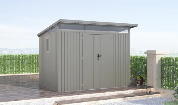 Domek narzędziowy PORTLAND 289 x 253cm Grey Aluminium – Hardmaister — zdjęcie wariantu 3 Domek narzędziowy PORTLAND 289 x 253cm Grey Aluminium – Hardmaister — zdjęcie wariantu 3