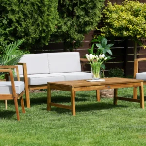 Zestaw mebli wypoczynkowych MALMO CAFFE Acacia Wood w ogrodzie - Focus Garden