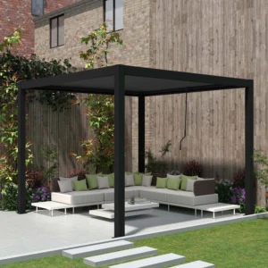 Pergola tarasowa PRIMARY 3x3 Anthracite – Gutroof — zdjęcie wariantu 3 Pergola tarasowa PRIMARY 3x3 Anthracite – Gutroof — zdjęcie wariantu 3