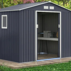 Domek narzędziowy HUDSON 277x191cm Cold Grey – Hardmaister — zdjęcie wariantu 3 Domek narzędziowy HUDSON 277x191cm Cold Grey – Hardmaister — zdjęcie wariantu 3