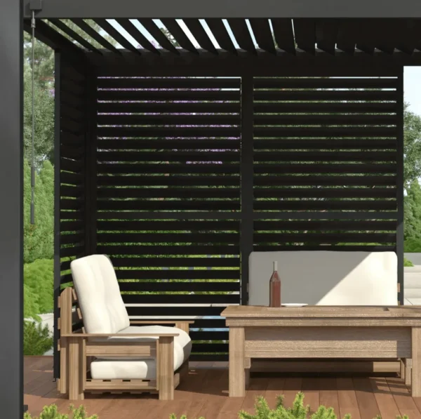 Regulowany panel żaluzjowy do pergoli PREMIUM 3m, anthracite – GUTROOF — zdjęcie wariantu 4