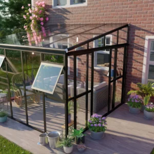 Oranżeria SOHO Black 364x290cm Solid PC + Glass – Gutroof — zdjęcie wariantu 4