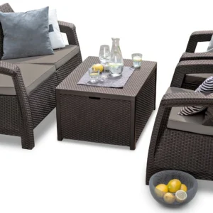 Zestaw ogrodowy CORFU BOX Brown Zestaw ogrodowy CORFU BOX Brown