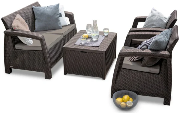 Zestaw ogrodowy CORFU BOX Brown Zestaw ogrodowy CORFU BOX Brown