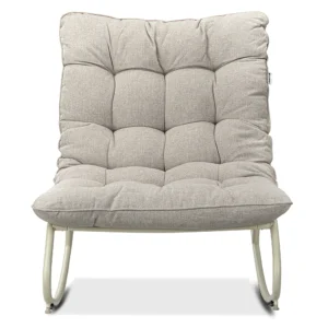 Fotel bujany AGAVA Light Beige marki Focus Garden, widok od przodu