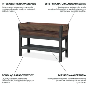 Skrzynia uprawowa DECO Walnut – Keter — zdjęcie wariantu 4