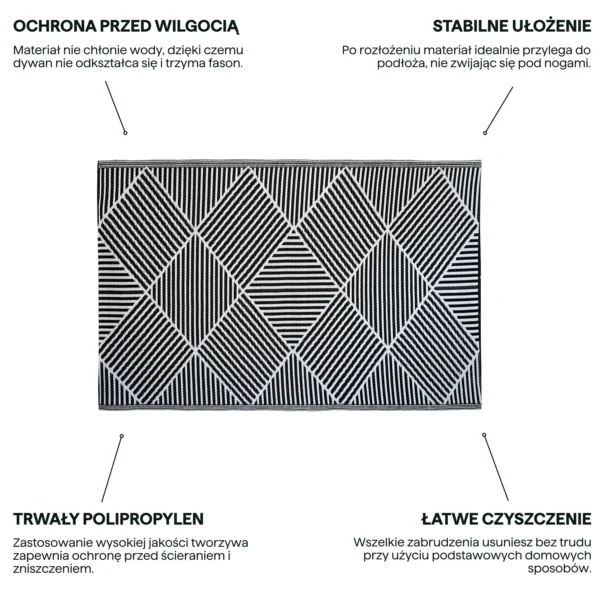 Dywan tarasowy 120x180 cm Grey – MOODME — zdjęcie wariantu 4 Dywan tarasowy 120x180 cm Grey – MOODME — zdjęcie wariantu 4
