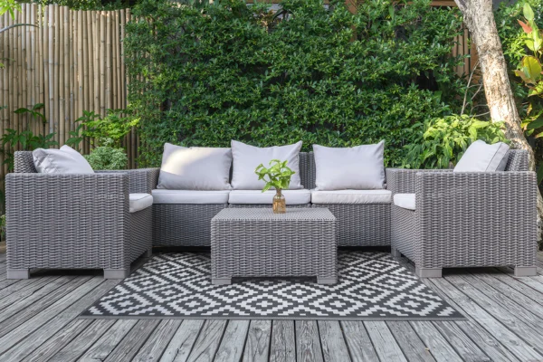 Dywan zewnętrzny 120x180cm Scandi Grey – MOODME — zdjęcie wariantu 5 Dywan zewnętrzny 120x180cm Scandi Grey – MOODME — zdjęcie wariantu 5