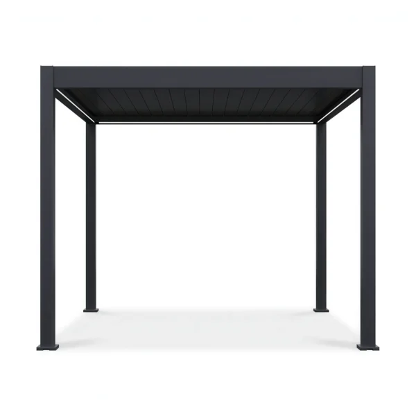 Pergola tarasowa automatyczna z oświetleniem LED ELEGANCE AUTOMATIC 3x3 Anthracite – Gutroof — zdjęcie wariantu 5 Pergola tarasowa automatyczna z oświetleniem LED ELEGANCE AUTOMATIC 3x3 Anthracite – Gutroof — zdjęcie wariantu 5
