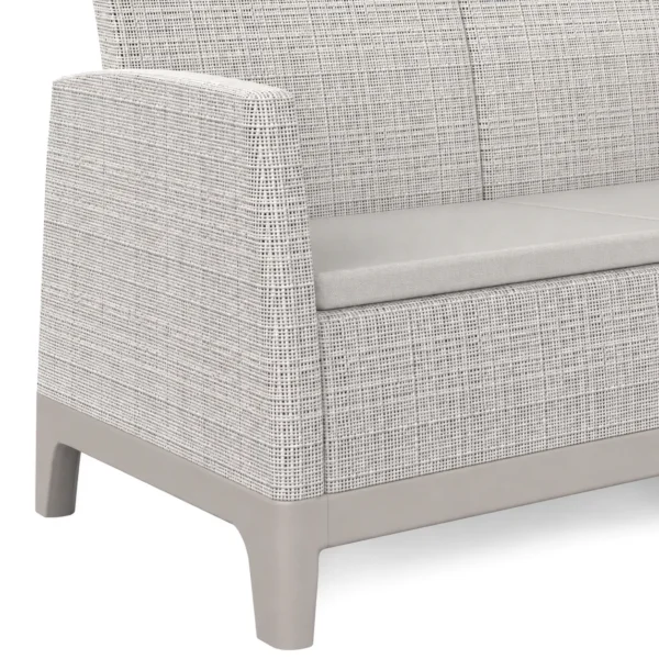 Sofa tarasowa SCANDI FORMA 2 Beige - struktura plecionka z juty