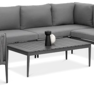 Narożnik ogrodowy aluminiowy MONZA Caffe + fotel Grey – FURRORE — zdjęcie wariantu 5 Narożnik ogrodowy aluminiowy MONZA Caffe + fotel Grey – FURRORE — zdjęcie wariantu 5