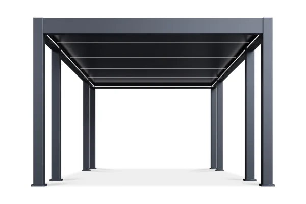 Pergola tarasowa REFERENCE AUTOMATIC 3.6x6.57 z oświetleniem LED Anthracite – Gutroof — zdjęcie wariantu 5