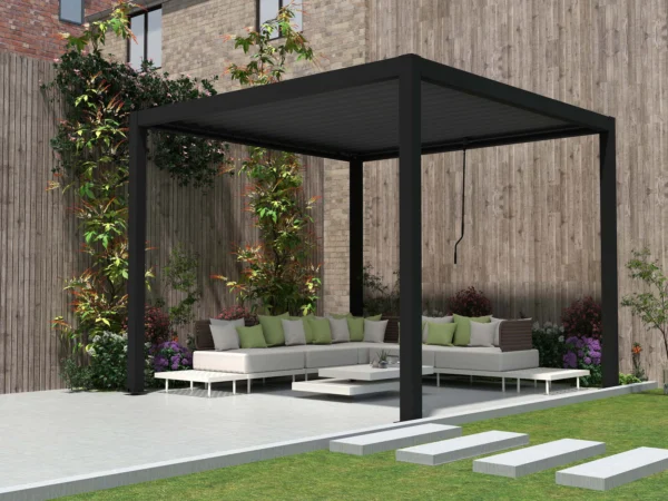 Pergola tarasowa PRIMARY 3x3 Anthracite – Gutroof — zdjęcie wariantu 5 Pergola tarasowa PRIMARY 3x3 Anthracite – Gutroof — zdjęcie wariantu 5