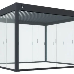 Przesuwny panel szklany do pergoli ELEGANCE/DELUXE/FUSION 3.6m Anthracite – Gutroof — zdjęcie wariantu 6 Przesuwny panel szklany do pergoli ELEGANCE/DELUXE/FUSION 3.6m Anthracite – Gutroof — zdjęcie wariantu 6