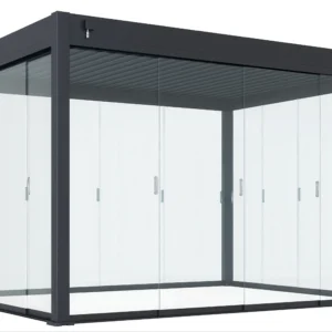 Panel szklany przesuwny do pergoli ELEGANCE/DELUXE/FUSION 3m Anthracite – Gutroof — zdjęcie wariantu 6 Panel szklany przesuwny do pergoli ELEGANCE/DELUXE/FUSION 3m Anthracite – Gutroof — zdjęcie wariantu 6