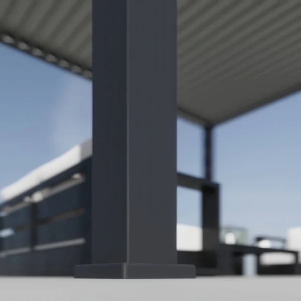 Pergola elektryczna tarasowa DELUXE PRO AUTOMATIC 3x4 z oświetleniem LED, Anthracite – Gutroof — zdjęcie wariantu 6 Pergola elektryczna tarasowa DELUXE PRO AUTOMATIC 3x4 z oświetleniem LED, Anthracite – Gutroof — zdjęcie wariantu 6