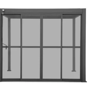 Drzwi przesuwane z poliwęglanu do pergoli PREMIUM 4m anthracite – GUTROOF — zdjęcie wariantu 6 Drzwi przesuwane z poliwęglanu do pergoli PREMIUM 4m anthracite – GUTROOF — zdjęcie wariantu 6