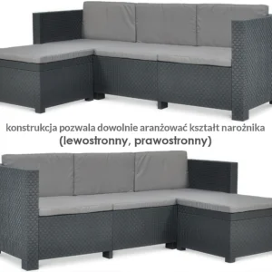 Narożnik MANHATTAN w dwóch konfiguracjach - lewo i prawo stronnej.