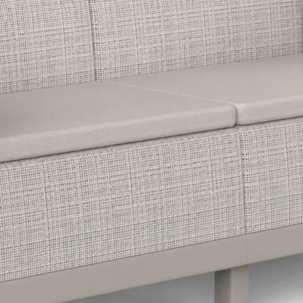 Sofa tarasowa SCANDI FORMA 2 Beige - zbliżenie na poduszki